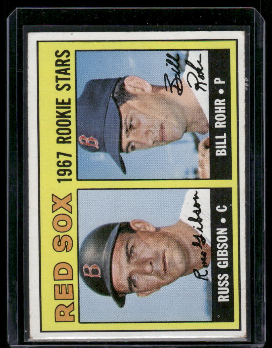 1967 Topps Bill Rohr Russ Gibson #547 Red Sox 1967 Rookie Stars