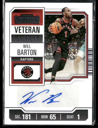 2023-24 Panini Contenders Will Barton #VTR-WBR Autograph