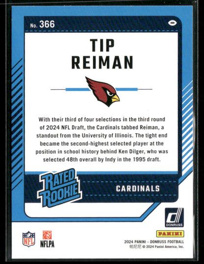 2024 Donruss Tip Reiman #366 Press Proof