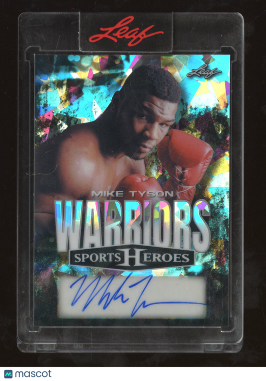 2025 Leaf Sports Heroes Mike Tyson #W-MT1 Ice Autograph Warriors 17/25