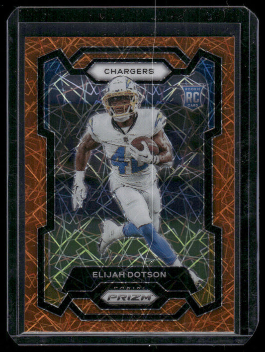 2023 Panini Prizm Zack Moss #132 Orange Velocity