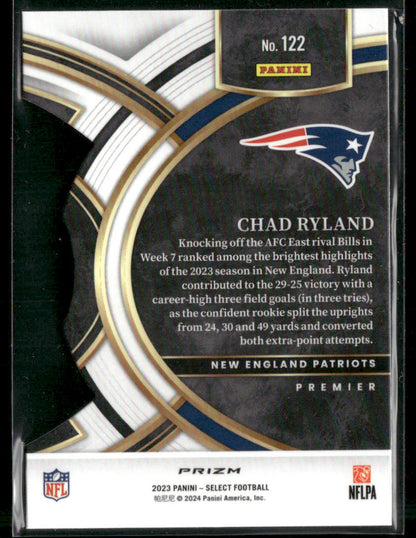 2023 Panini Select Chad Ryland #122 RC