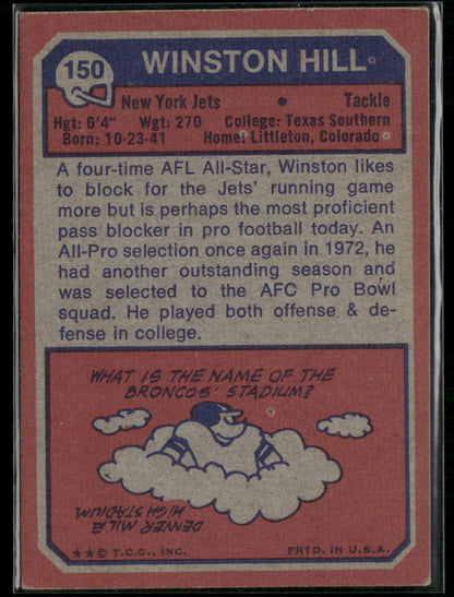 1973 Topps Winston Hill #150