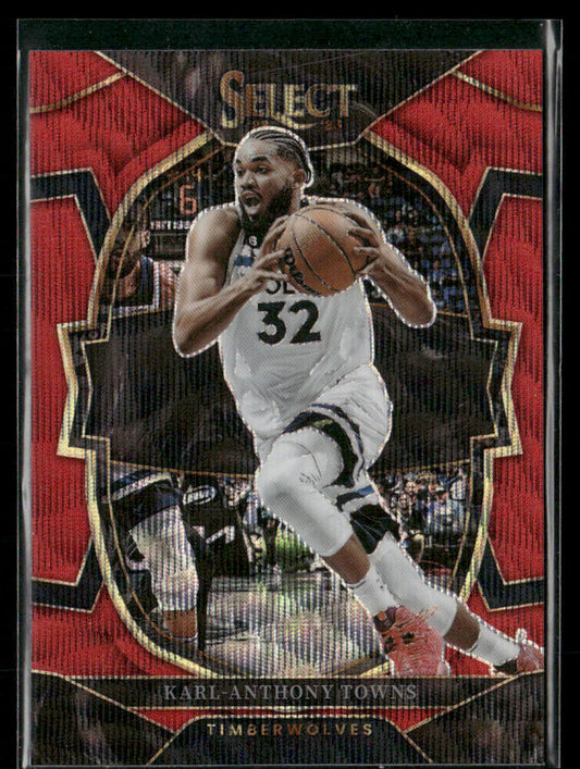 2022-23 Panini Select Karl-Anthony Towns #12 Red Wave