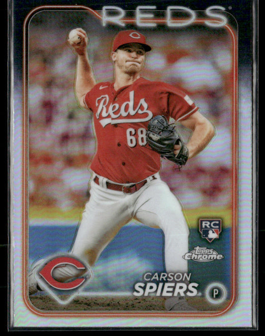 2024 Topps Chrome Carson Spiers #167 Refractor Rookie