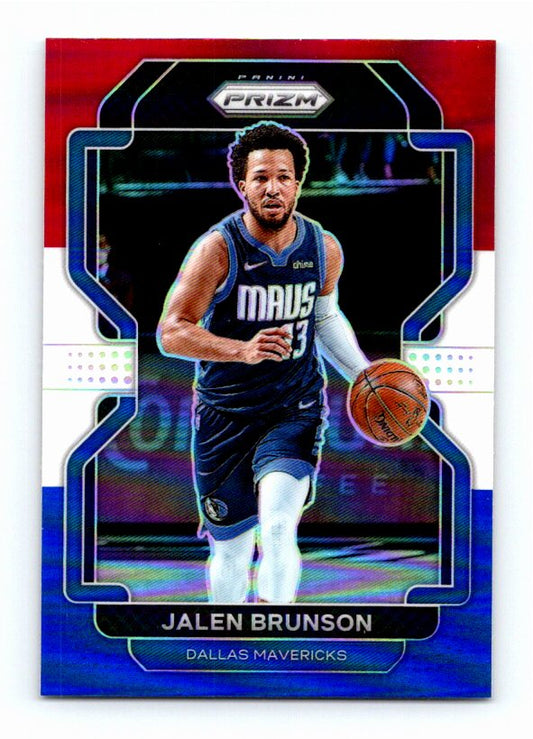 2021 Panini Prizm Jalen Brunson #144 Red White Blue