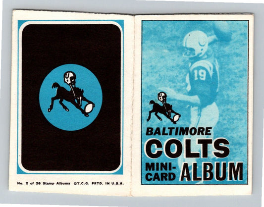 1969 Topps New York Jets Team #2 Mini-Albums