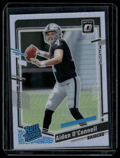 2023 Panini Prizm Aidan O'Connell #258 Holo Prizm Rated Rookie