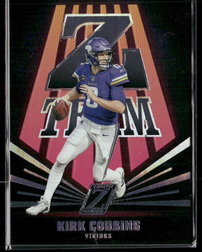 2023 Panini Zenith Kirk Cousins #10 Z Team Holo