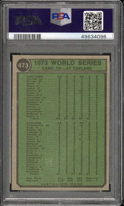 1974 Topps World Series Game 2 #473 PSA 6