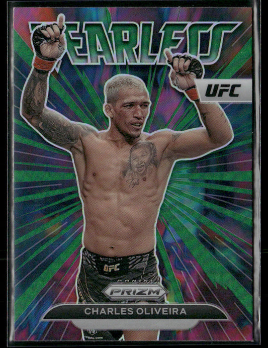 2023 Prizm Charles Oliveira #17 Fearless Green Prizm