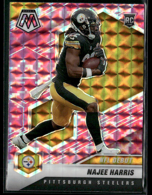 2021 Panini Mosaic Najee Harris #252 Pink Camo NFL Debut