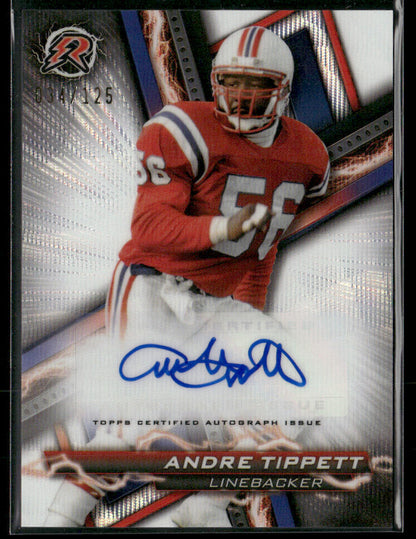 2023 Topps Composite Andre Tippett Resurgence Silver Wave Autograph 034/125