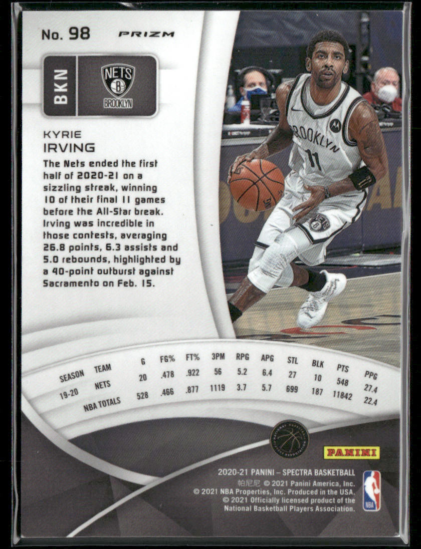 2020-21 Panini Spectra Kyrie Irving #98 Silver