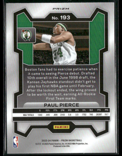 2023-24 Prizm Paul Pierce #193 Pink Ice