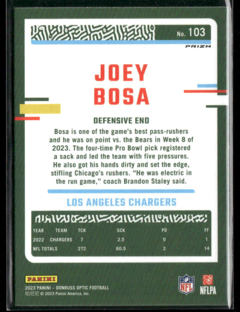 2023 Panini Donruss Optic Joey Bosa #103 Holo