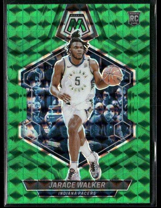 2023-24 Panini Mosaic Jarace Walker #210 Reactive Green Rookie