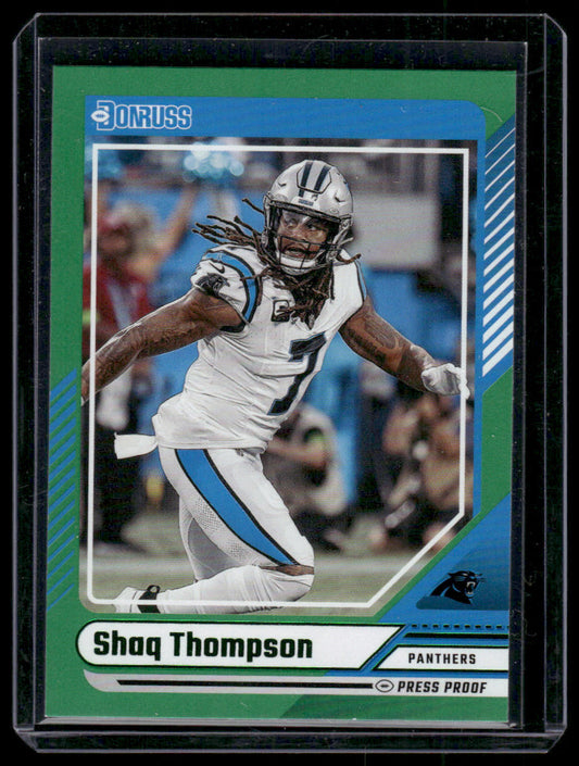 2024 Donruss Shaq Thompson #201 Green Press Proof