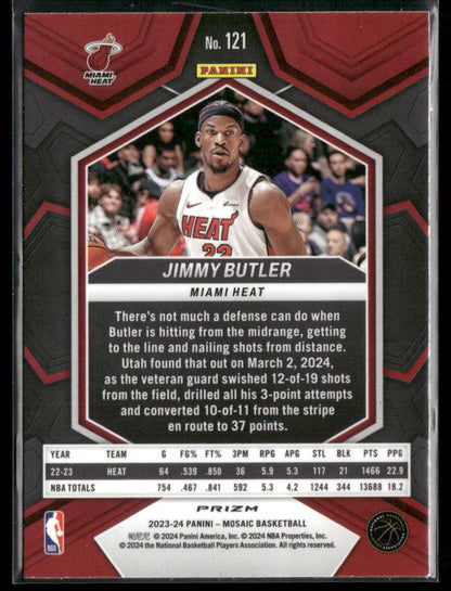 2023-24 Panini Mosaic Jimmy Butler #121 Green Cracked Ice