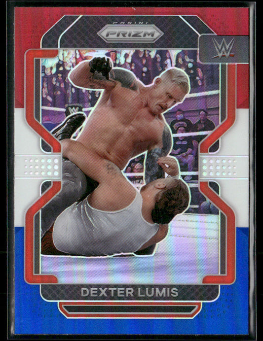 2022 Panini Prizm WWE Dexter Lumis #128 Red White Blue