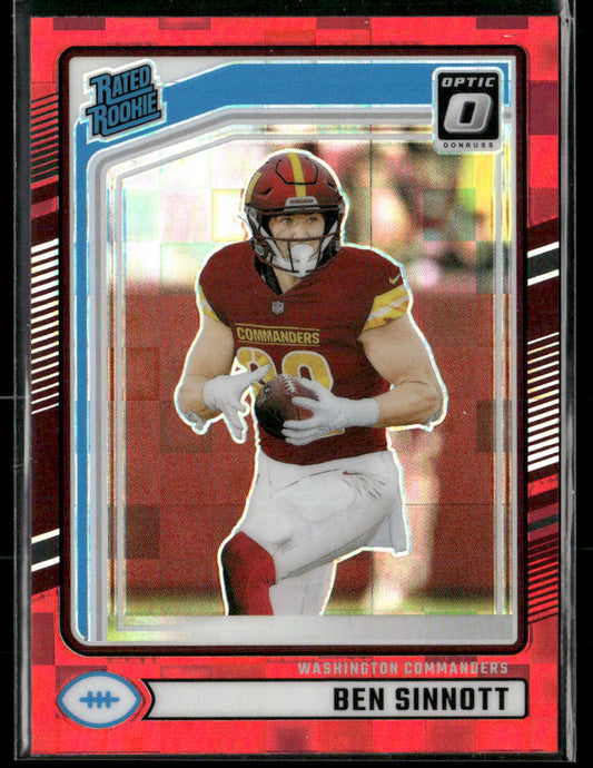 2024 Panini Donruss Ben Sinnott #314 Optic Red Pandora Rated Rookie