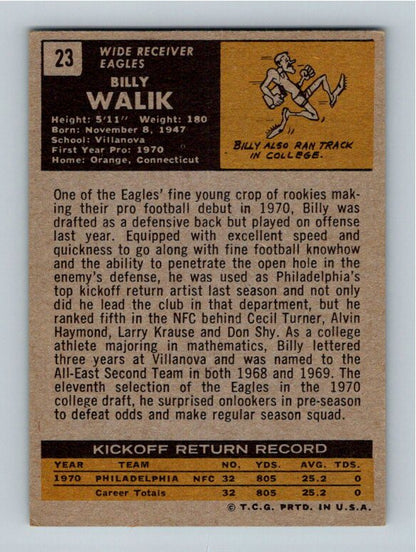 1971 Topps Billy Walik #23