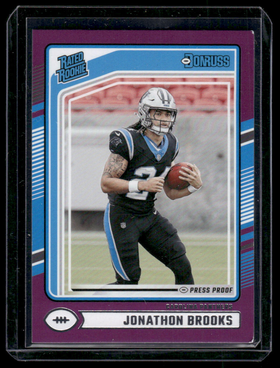 2024 Panini Donruss Jonathon Brooks #354 Press Proof