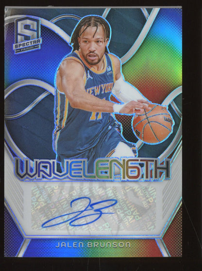 2023-24 Panini Spectra Jalen Brunson #WLA-JBR /49 Wavelength Autographed