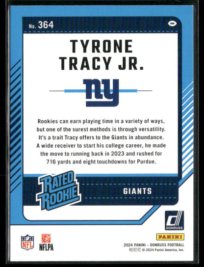 2024 Panini Tyrone Tracy Jr. #364 Rated Rookie RC