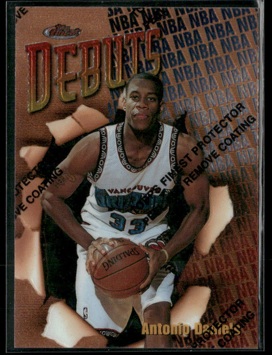 1997-98 Topps Finest Antonio Daniels #D4 Debuts Rookie