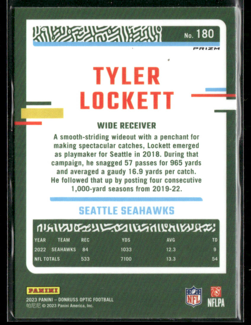 2023 Panini Donruss Optic Football Tyler Lockett #180 Holo