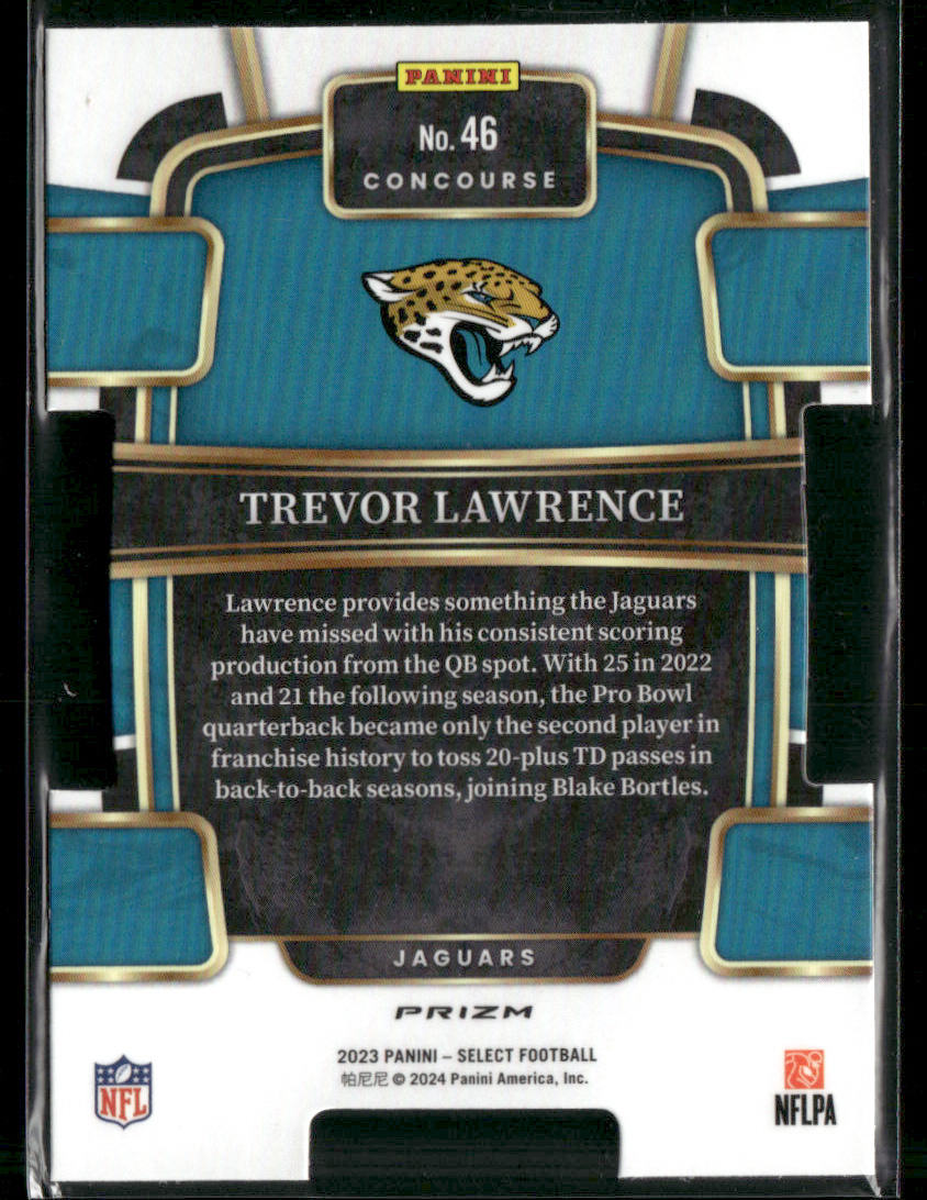 2023 Panini Select Trevor Lawrence #46 Concourse