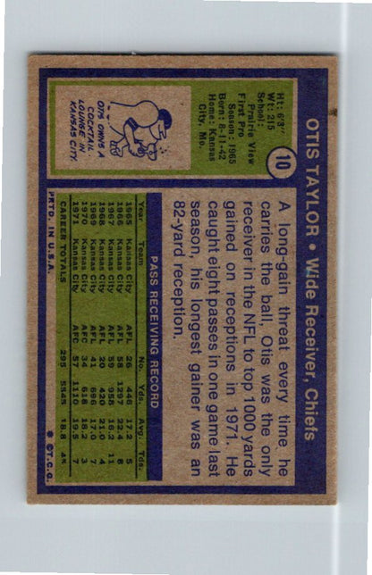 1972 Topps Otis Taylor #10