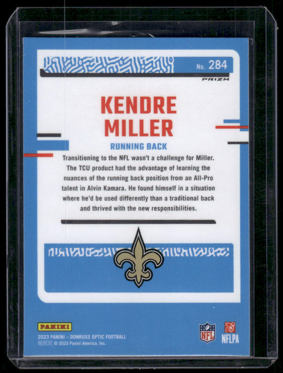 2023 Panini Donruss Optic Kendre Miller #284 Blue Hyper Prizm Rated Rookie