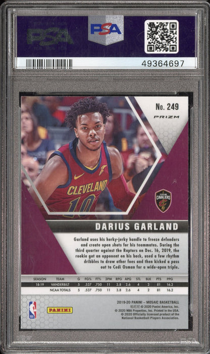 2019 Panini Mosaic Darius Garland #249 Genesis Rookie PSA 9