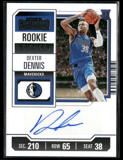 2023-24 Panini Contenders Dexter Dennis #153 Rookie Autograph