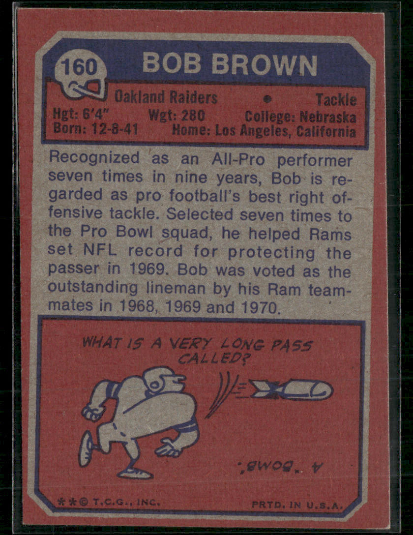 1973 Topps Bob Brown #160