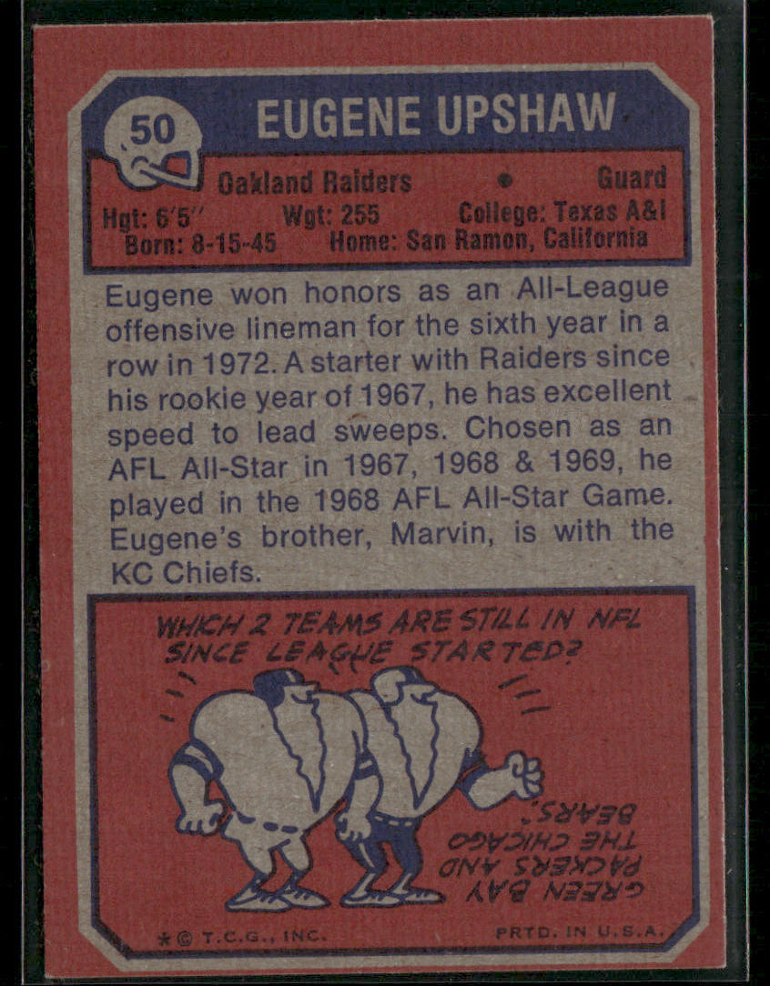 1973 Topps Eugene Upshaw #50