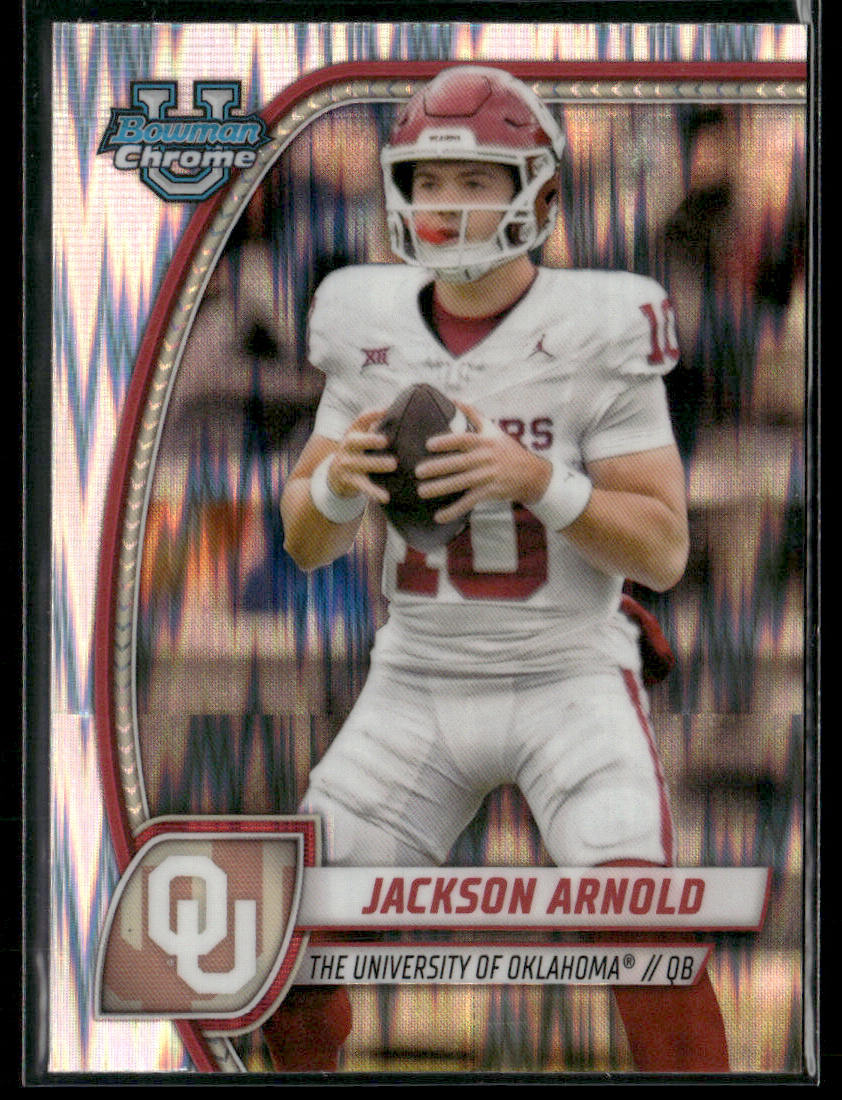 2024 Bowman Chrome University Jackson Arnold #80 Stealth Refractor