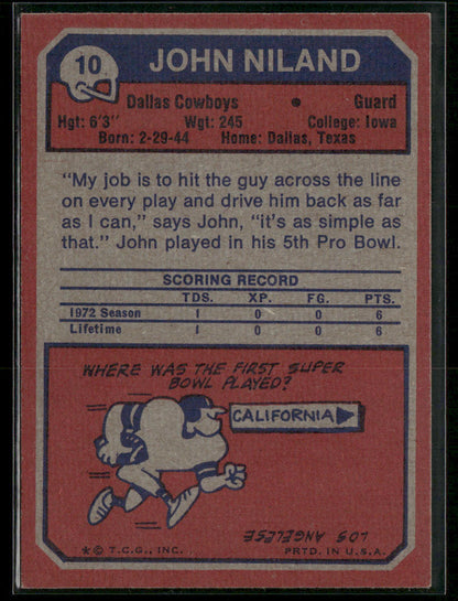 1973 Topps John Niland #10