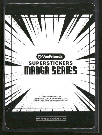 2025 VeeFriends Super Stickers Manga Series Tenacious Turkey Black And White SP