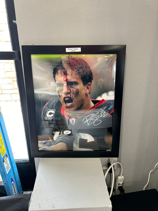 Brian Cushing Houston Texans Signed Football Photo