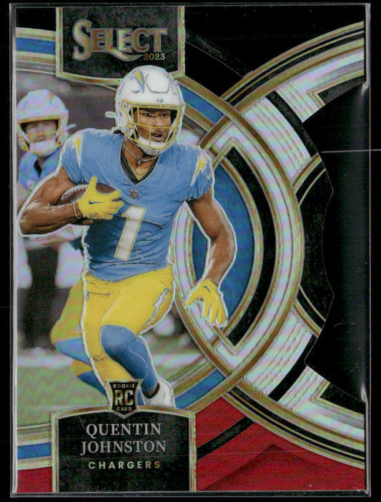 2023 Panini Select Quentin Johnston #196 Die Cut RC