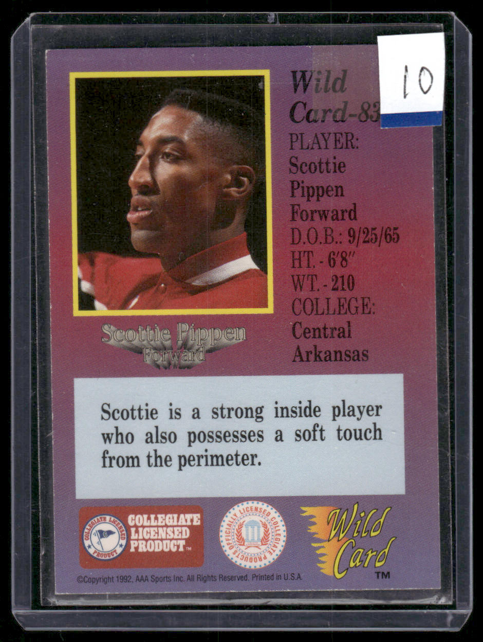 1991 Wild Card Scottie Pippen #10 Forward