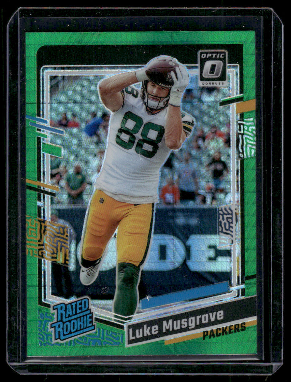 2023 Panini Donruss Optic Luke Musgrave #241 Green Hyper Rated Rookie