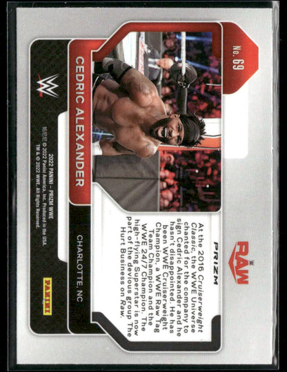 2022 Panini Prizm WWE Cedric Alexander #69 Silver