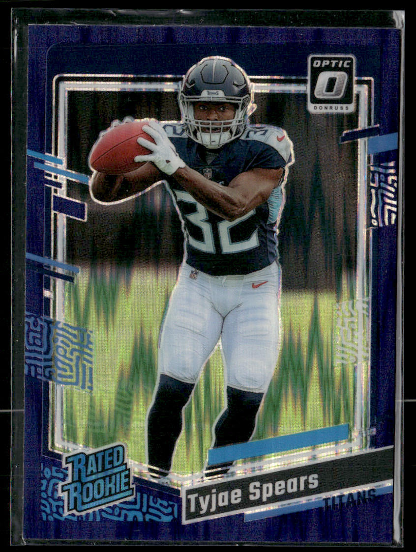 2023 Panini Donruss Optic Tyjae Spears #297 Purple Shock Rated Rookie