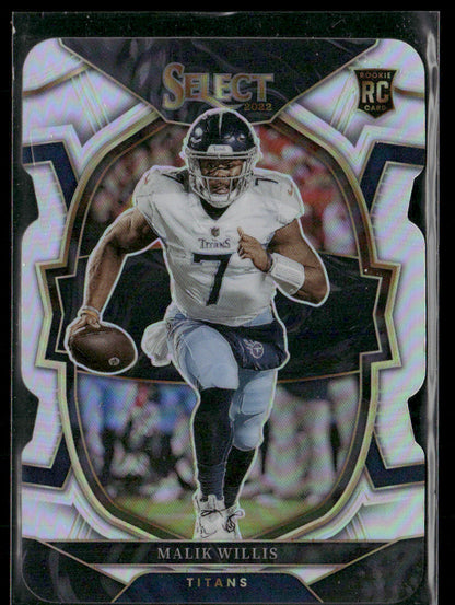 2022 Select Malik Willis #38 Silver Die-Cut Rookie