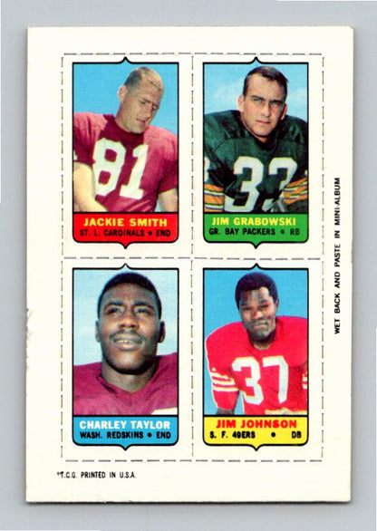 1969 Topps Smith Johnson Taylor Grabowski Four-in-One Singles