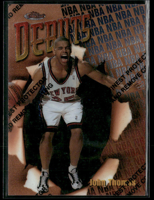 1997-98 Topps Finest John Thomas #D13 Debuts Rookie